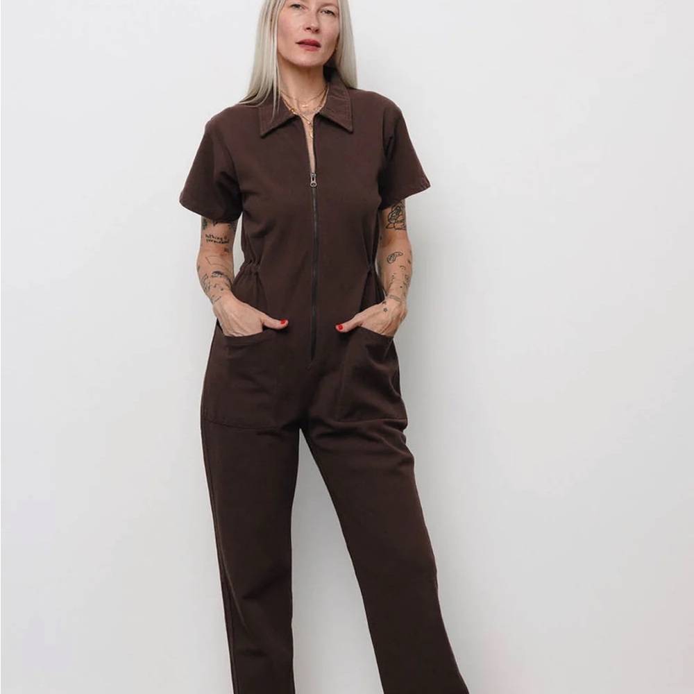 Noble Brown Utility Jumpsuit